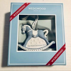 Wedgwood 2017 Christmas Rocking Horse Ornament
